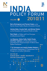 India Policy Forum 2011 -11:vol;VII