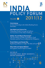 India Policy Forum 2011 -12 vol;VIII