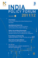 India Policy Forum 2011 -12 vol;VIII